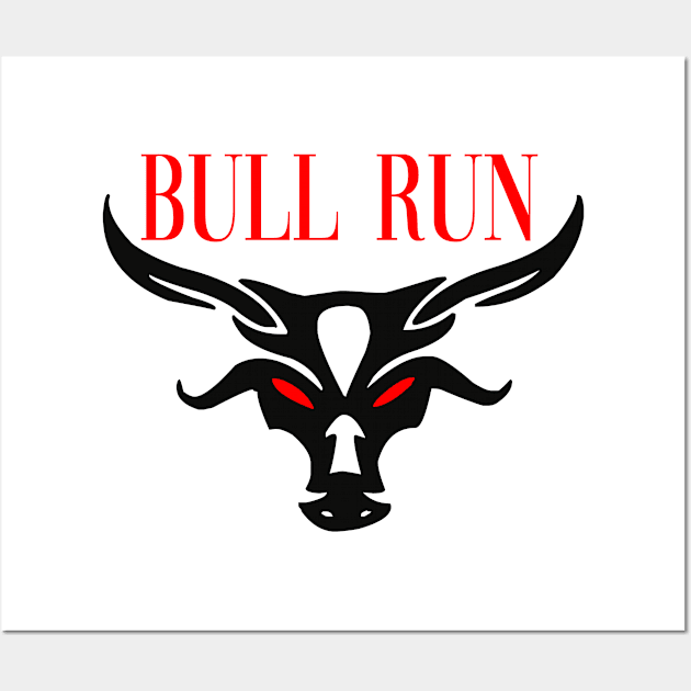 Bull Run Wall Art by My Tee Style